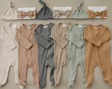 Load image into Gallery viewer, Sage Organic Cotton Ribbed Head Wrap