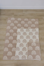 Load image into Gallery viewer, Taupe Rainbow Plush Blanket