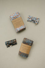 Load image into Gallery viewer, Navy Floral Bamboo Head Wrap