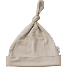 Load image into Gallery viewer, Oatmeal Bamboo Newborn Knot Hat
