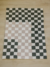 Load image into Gallery viewer, Green Checkered Plush Blanket
