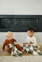 Load image into Gallery viewer, Green Checkered Plush Blanket
