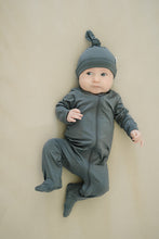 Load image into Gallery viewer, Charcoal Bamboo Footed Zipper
