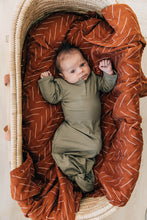 Load image into Gallery viewer, Olive Bamboo Knot Gown
