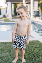 Load image into Gallery viewer, Wavy Checkered Swim Shorts
