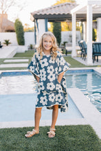 Load image into Gallery viewer, Floral Organic Cotton Beach Poncho
