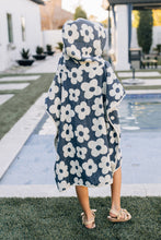 Load image into Gallery viewer, Floral Organic Cotton Beach Poncho
