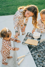 Load image into Gallery viewer, Rust Checkered Ribbed Bamboo Cozy Set
