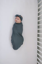 Load image into Gallery viewer, Charcoal Bamboo Head Wrap
