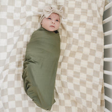 Load image into Gallery viewer, Taupe Checkered Muslin Quilt
