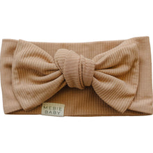 Load image into Gallery viewer, Latte Ribbed Bamboo Head Wrap
