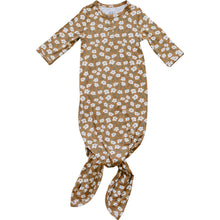 Load image into Gallery viewer, Mustard Floral Bamboo Knot Gown
