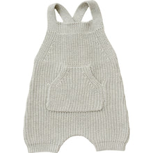 Load image into Gallery viewer, Heather Grey Pocket Knit Overalls
