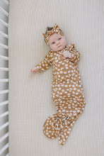 Load image into Gallery viewer, Mustard Floral Bamboo Head Wrap
