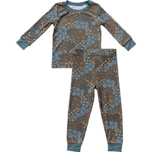 Load image into Gallery viewer, Navy Floral Bamboo Cozy Set
