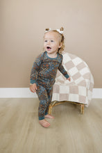 Load image into Gallery viewer, Navy Floral Bamboo Cozy Set
