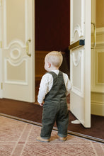 Load image into Gallery viewer, Green Corduroy Overalls
