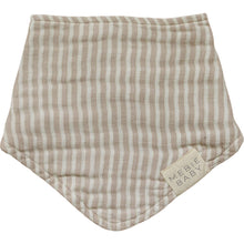 Load image into Gallery viewer, Taupe Stripe Muslin Bib
