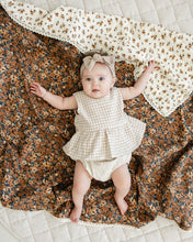 Load image into Gallery viewer, Oatmeal Gingham Peplum Set

