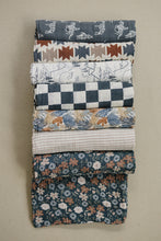 Load image into Gallery viewer, Midnight Floral Muslin Swaddle Blanket
