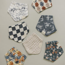 Load image into Gallery viewer, Midnight Floral Muslin Bib
