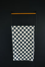 Load image into Gallery viewer, Charcoal Checkered Muslin Swaddle Blanket
