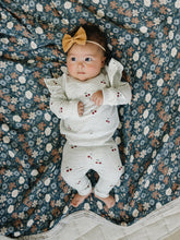 Load image into Gallery viewer, Cherry Ruffle French Terry Set
