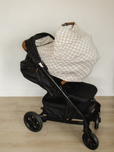 Load image into Gallery viewer, Taupe Checkered Bamboo Multi-Use Cover
