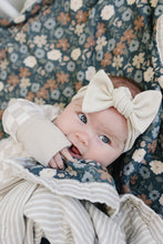 Load image into Gallery viewer, Taupe Checkered Bamboo Head Wrap
