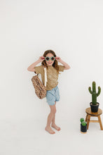 Load image into Gallery viewer, Mustard Floral Mini Backpack
